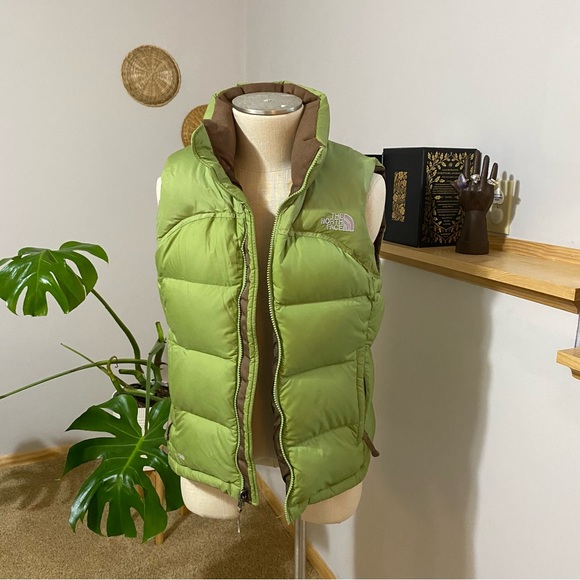 The North Face Jackets & Blazers - The north face 700 down filled vest pastel green size small